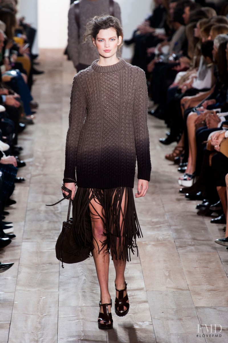 Bette Franke featured in  the Michael Kors Collection fashion show for Autumn/Winter 2014