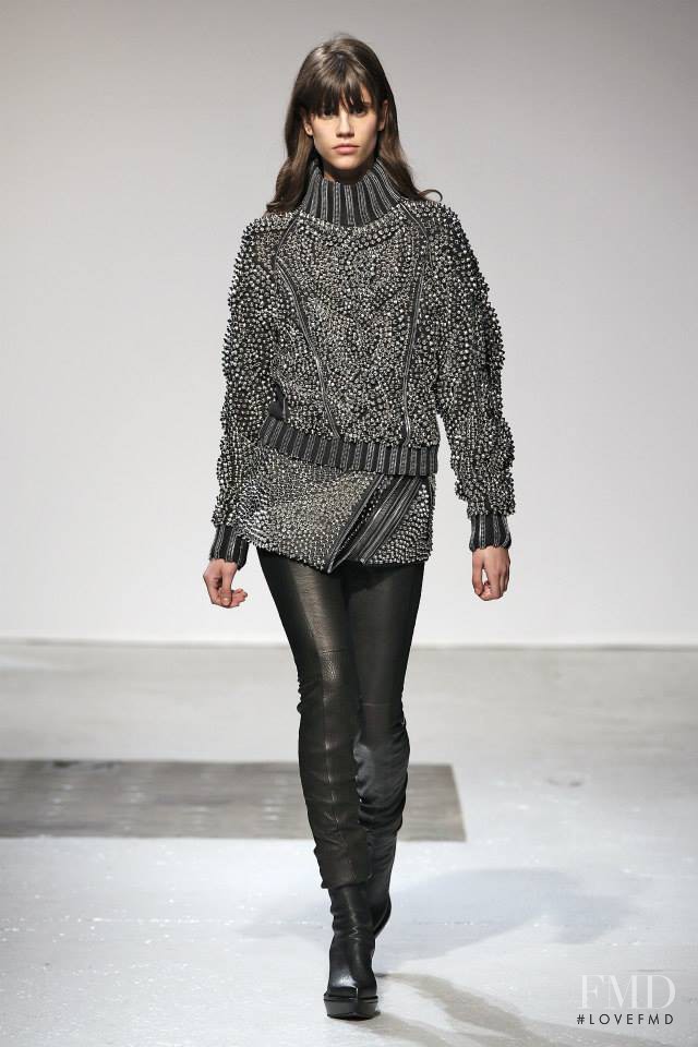 Antonina Petkovic featured in  the Barbara Bui fashion show for Autumn/Winter 2014