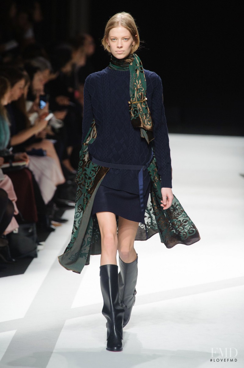 Lexi Boling featured in  the Sacai fashion show for Autumn/Winter 2014
