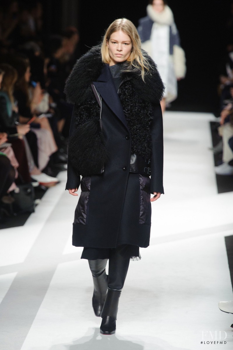 Anna Ewers featured in  the Sacai fashion show for Autumn/Winter 2014