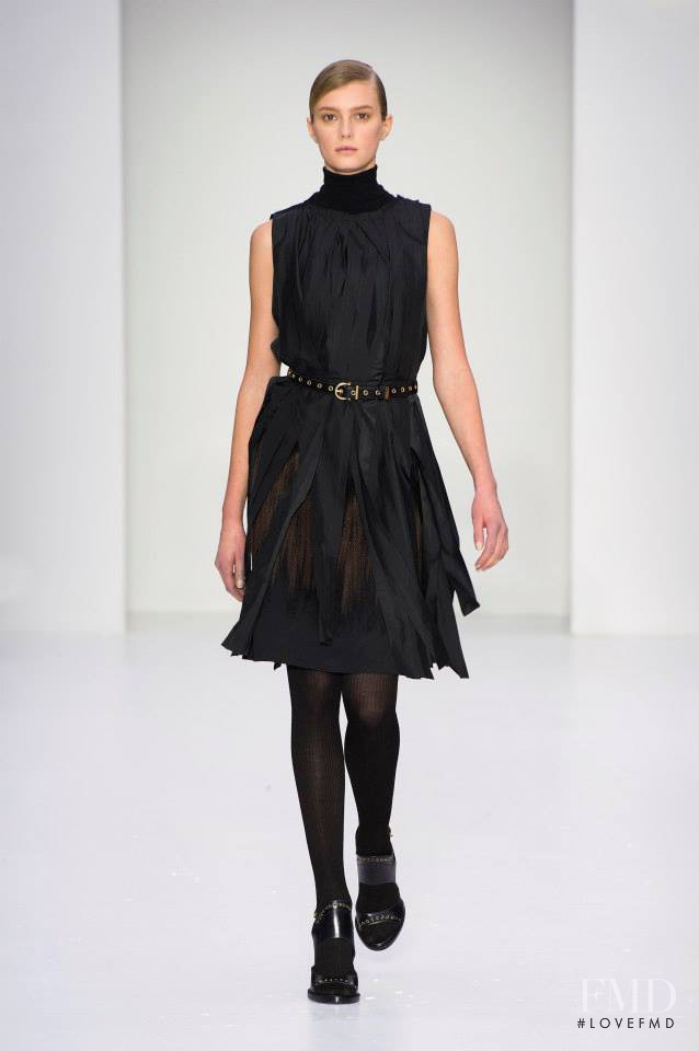 Sigrid Agren featured in  the Salvatore Ferragamo fashion show for Autumn/Winter 2014