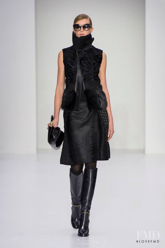 Sigrid Agren featured in  the Salvatore Ferragamo fashion show for Autumn/Winter 2014