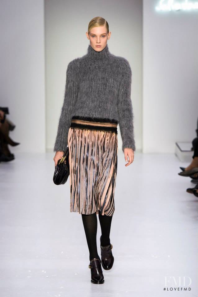 Charlene Hoegger featured in  the Salvatore Ferragamo fashion show for Autumn/Winter 2014