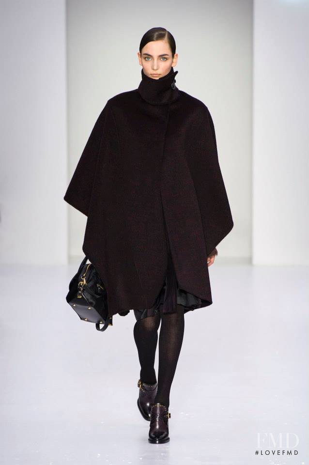 Zuzanna Bijoch featured in  the Salvatore Ferragamo fashion show for Autumn/Winter 2014