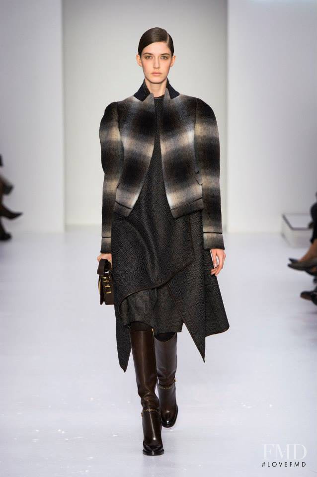 Josephine van Delden featured in  the Salvatore Ferragamo fashion show for Autumn/Winter 2014