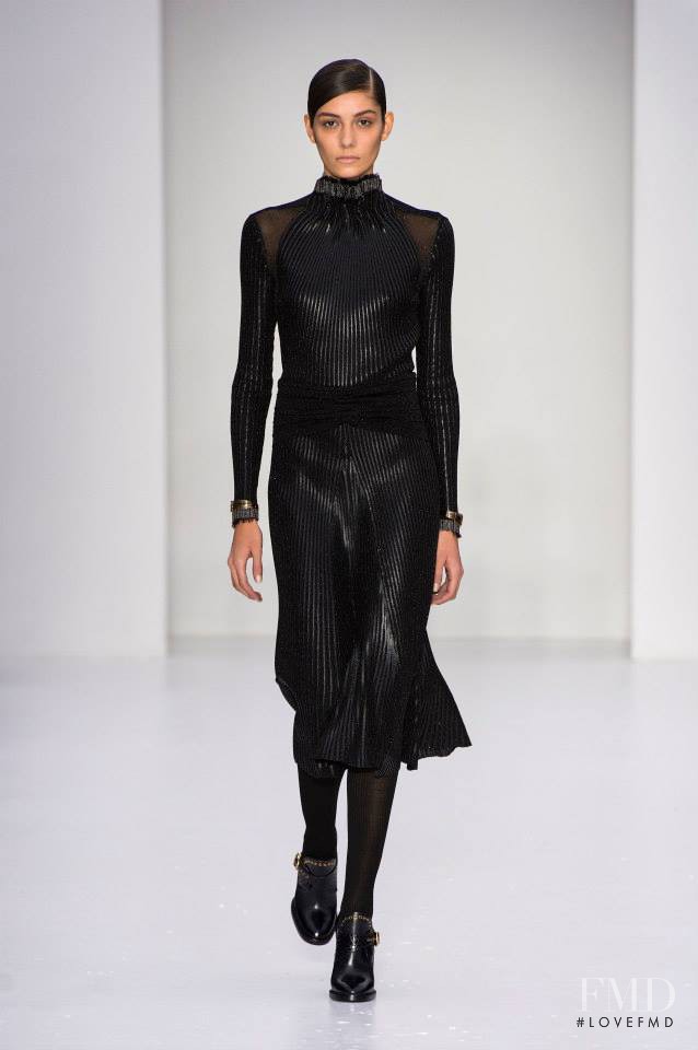 Muriel Beal featured in  the Salvatore Ferragamo fashion show for Autumn/Winter 2014