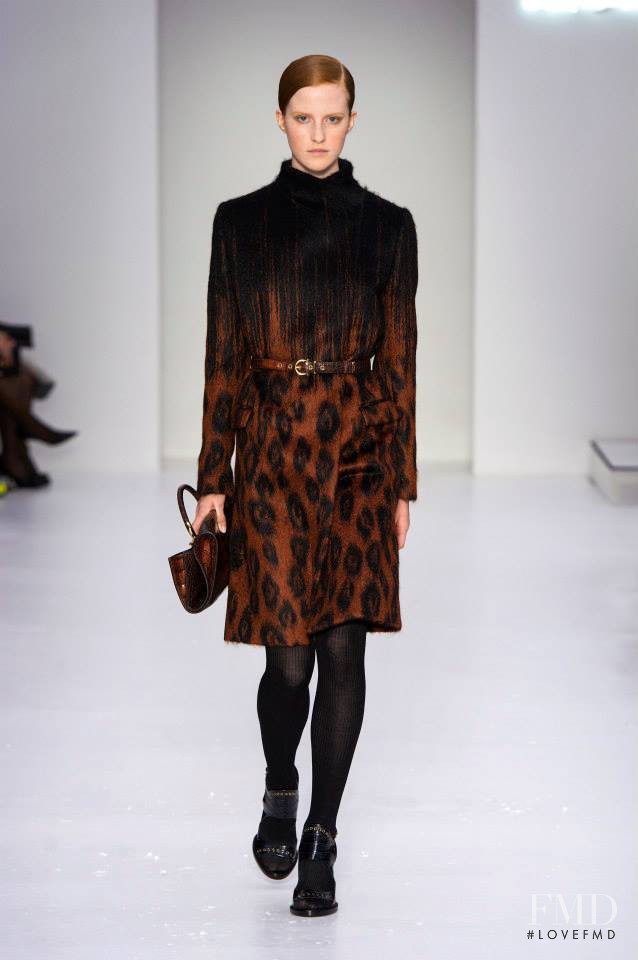 Magdalena Jasek featured in  the Salvatore Ferragamo fashion show for Autumn/Winter 2014