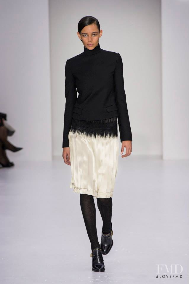 Binx Walton featured in  the Salvatore Ferragamo fashion show for Autumn/Winter 2014