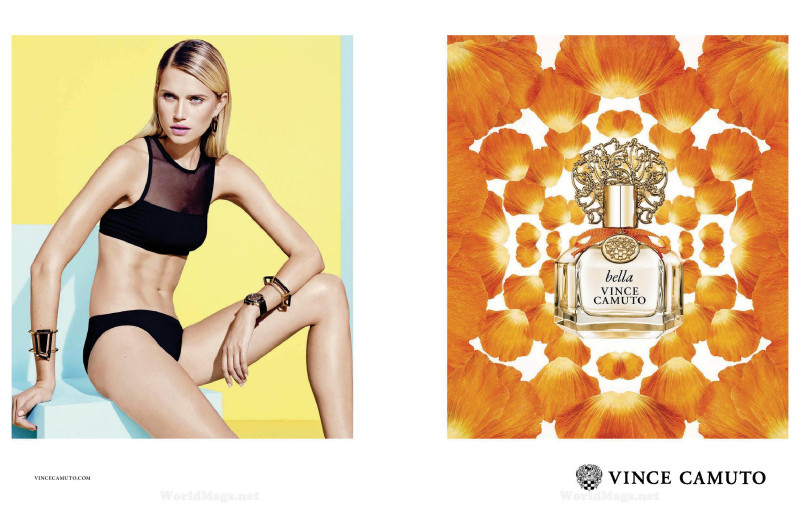 Cato van Ee featured in  the Vince Camuto Fragrance advertisement for Spring/Summer 2015