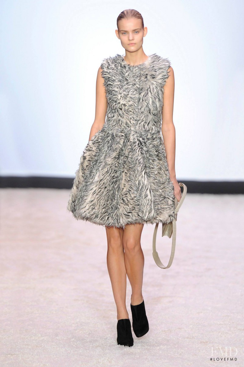 Kate Grigorieva featured in  the Giambattista Valli fashion show for Autumn/Winter 2014