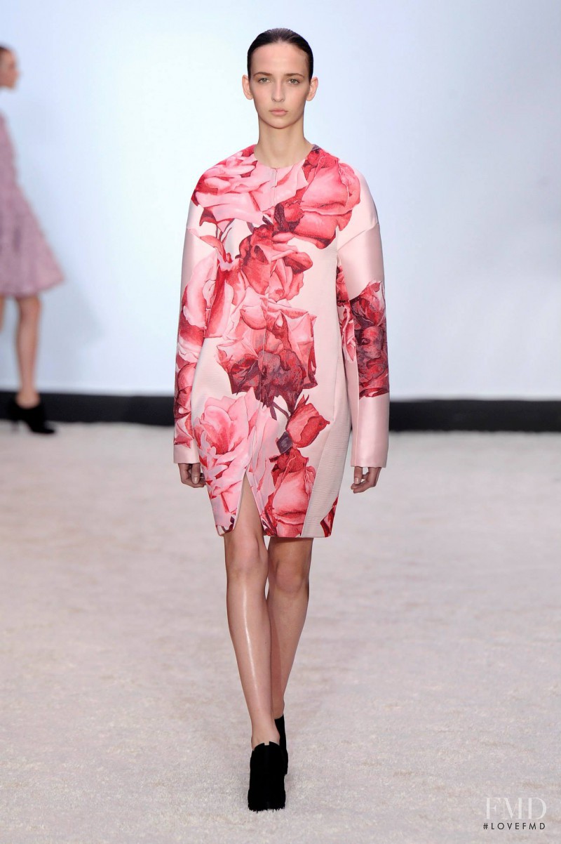 Waleska Gorczevski featured in  the Giambattista Valli fashion show for Autumn/Winter 2014