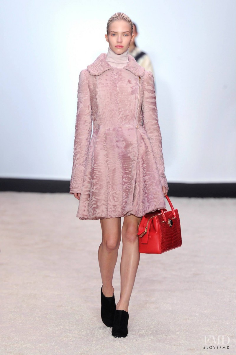Sasha Luss featured in  the Giambattista Valli fashion show for Autumn/Winter 2014