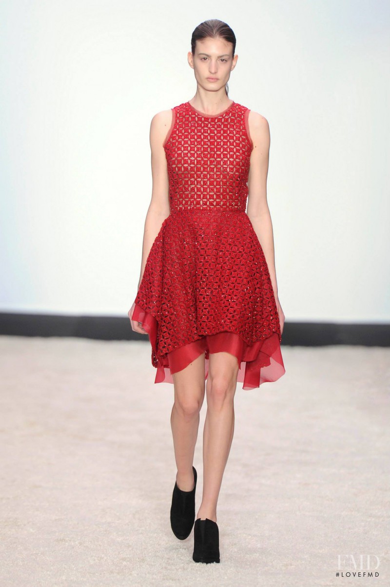 Elodia Prieto featured in  the Giambattista Valli fashion show for Autumn/Winter 2014