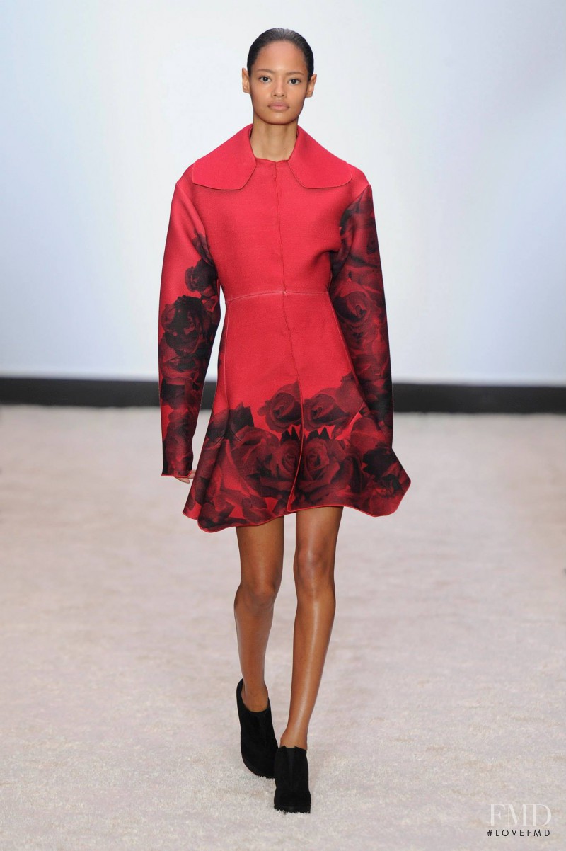 Malaika Firth featured in  the Giambattista Valli fashion show for Autumn/Winter 2014