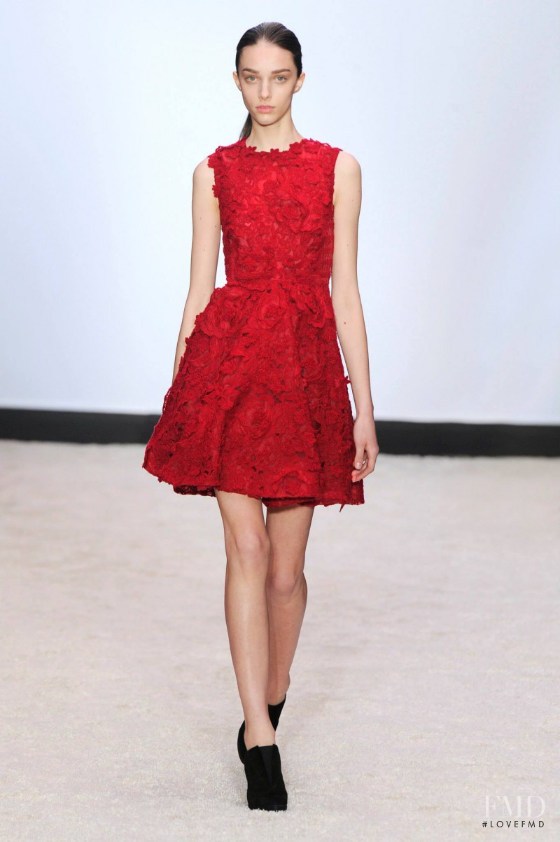 Larissa Marchiori featured in  the Giambattista Valli fashion show for Autumn/Winter 2014