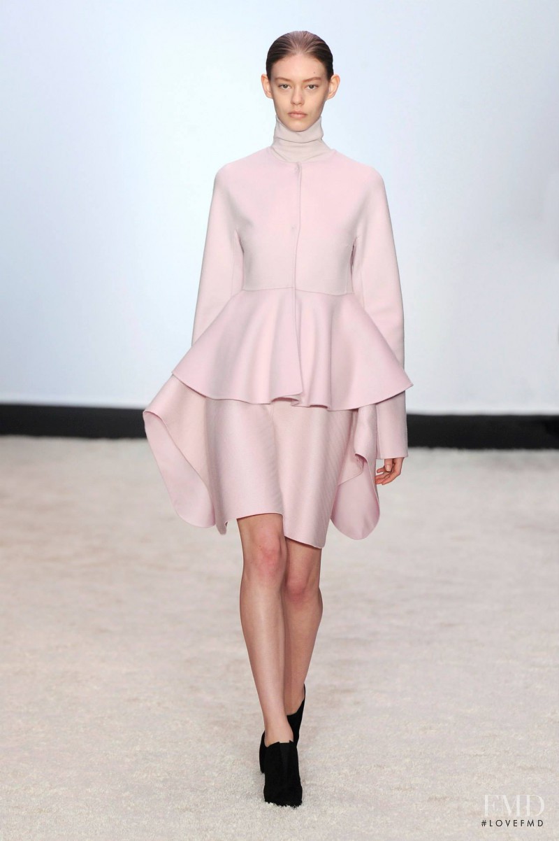 Ondria Hardin featured in  the Giambattista Valli fashion show for Autumn/Winter 2014
