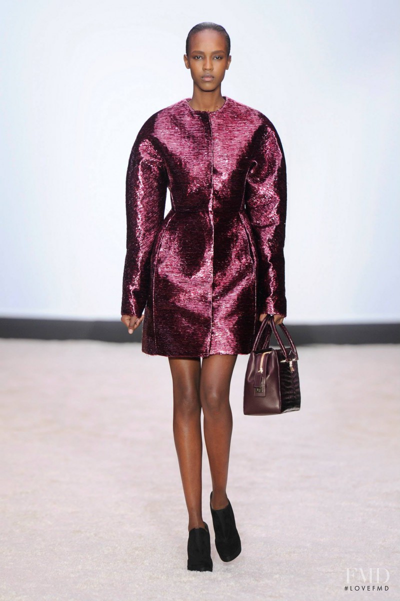 Leila Ndabirabe featured in  the Giambattista Valli fashion show for Autumn/Winter 2014