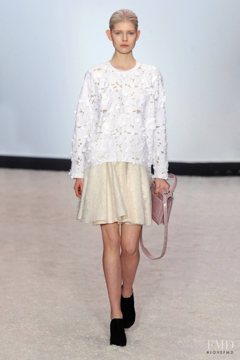 Ola Rudnicka featured in  the Giambattista Valli fashion show for Autumn/Winter 2014