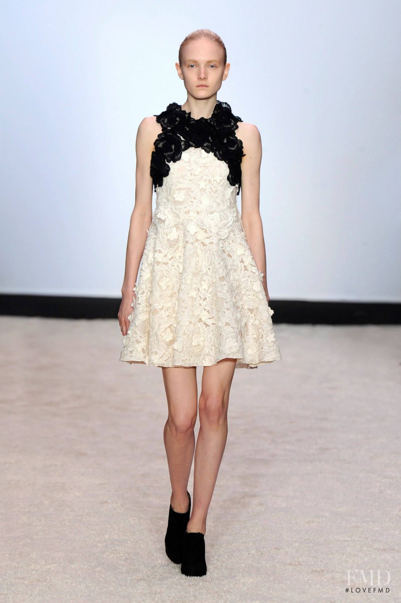 Maja Salamon featured in  the Giambattista Valli fashion show for Autumn/Winter 2014