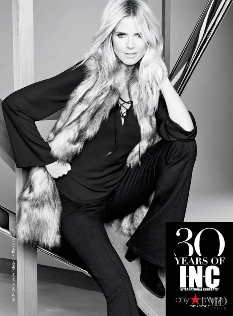 Heidi Klum featured in  the Macy\'s advertisement for Autumn/Winter 2015