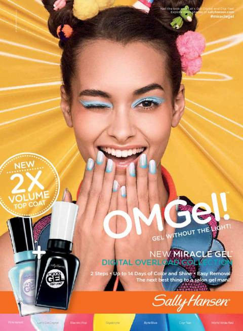 Gizele Oliveira featured in  the Sally Hansen advertisement for Autumn/Winter 2015