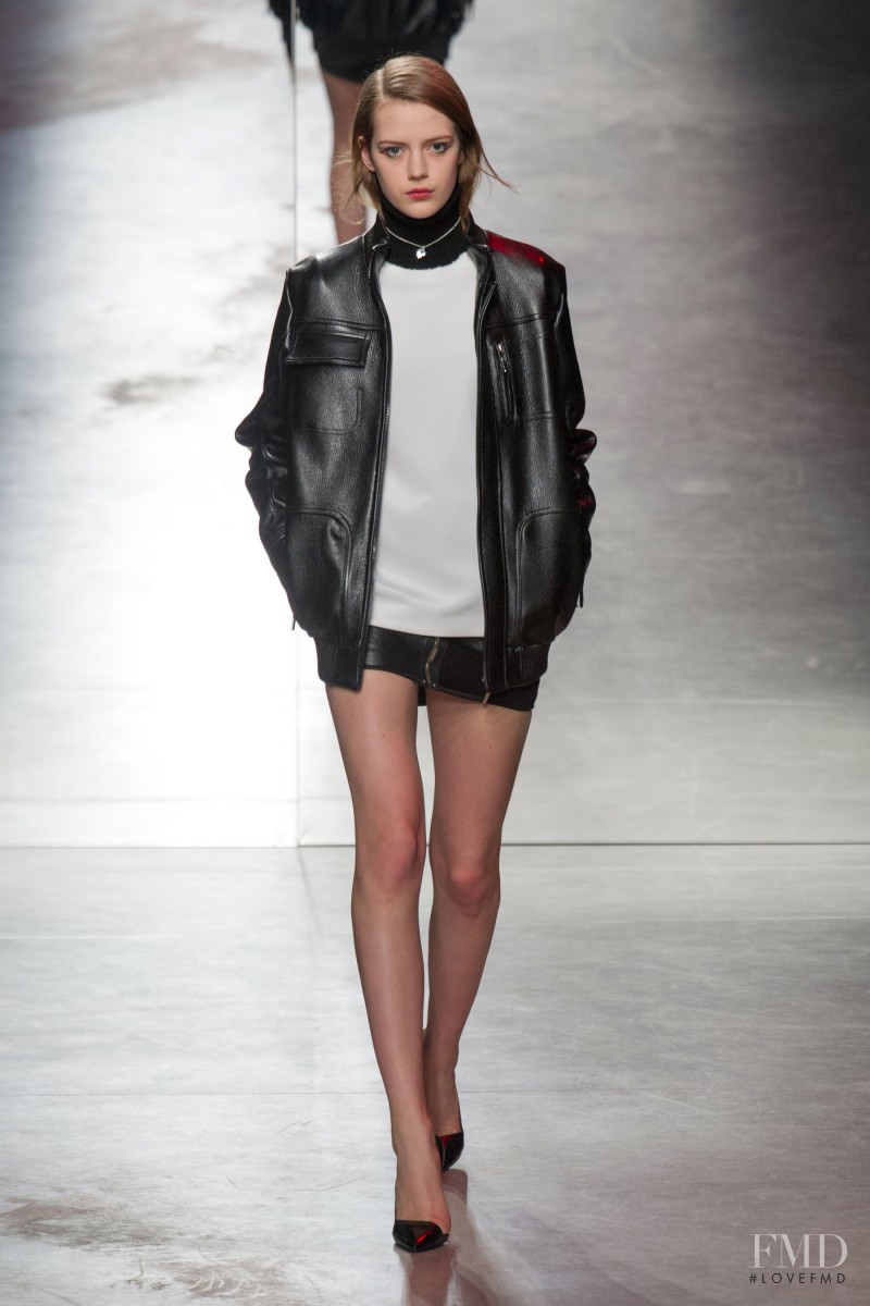 Esther Heesch featured in  the Anthony Vaccarello fashion show for Autumn/Winter 2014