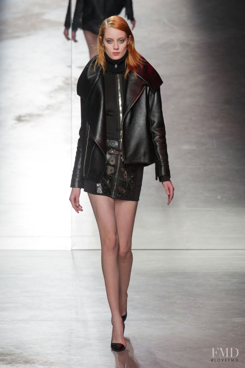 Thairine García featured in  the Anthony Vaccarello fashion show for Autumn/Winter 2014