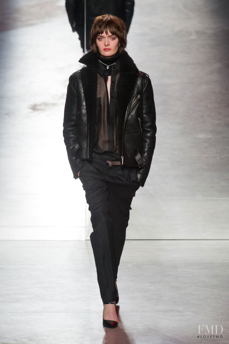 Sam Rollinson featured in  the Anthony Vaccarello fashion show for Autumn/Winter 2014