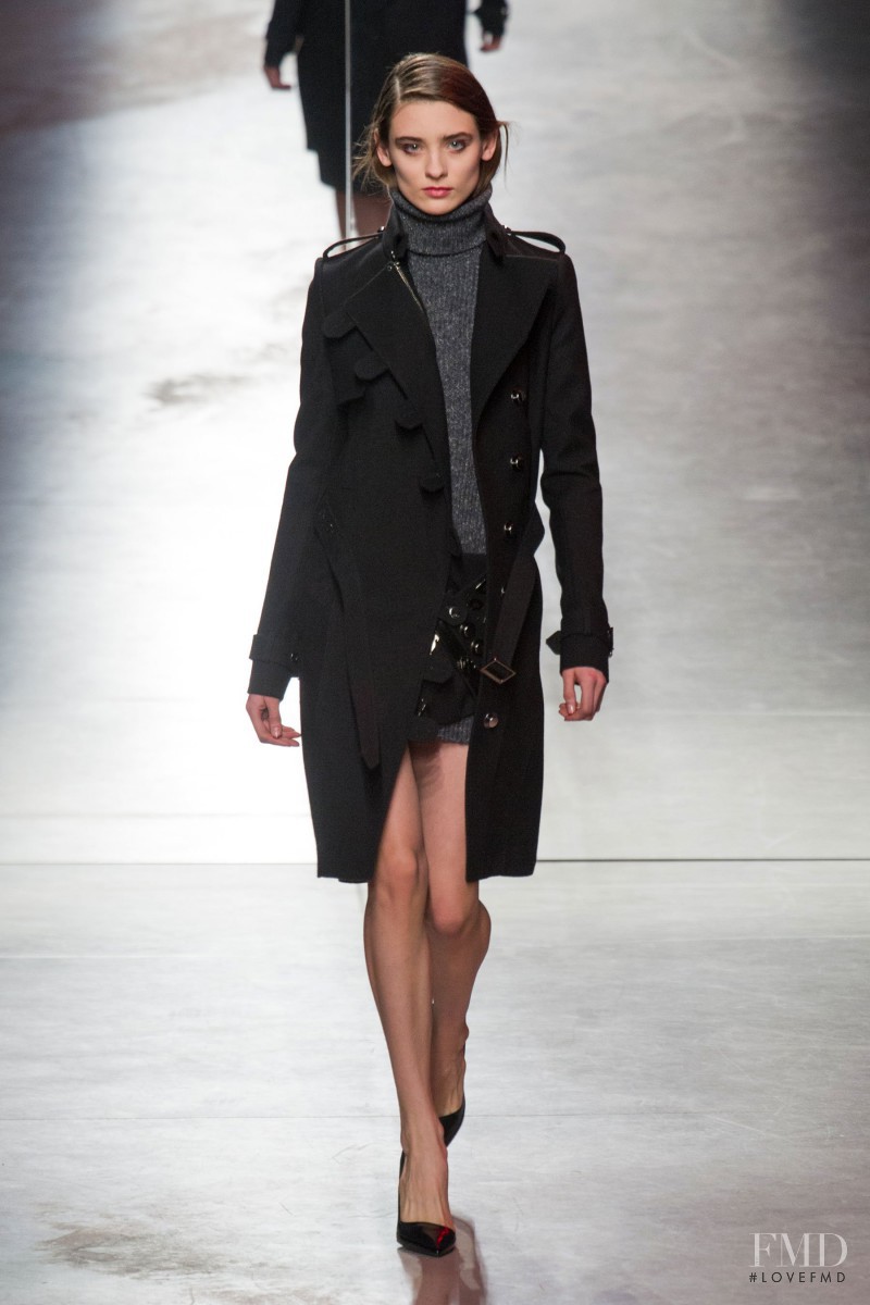 Carolina Thaler featured in  the Anthony Vaccarello fashion show for Autumn/Winter 2014