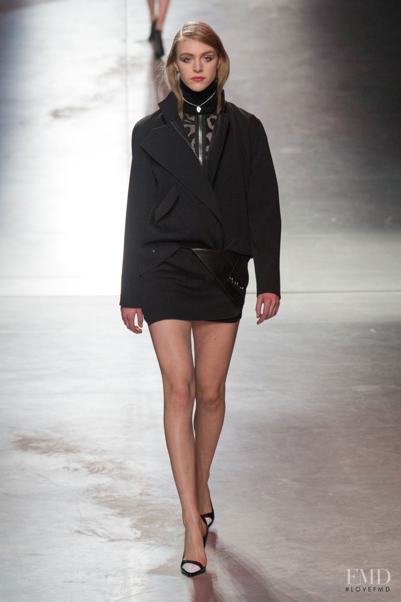 Hedvig Palm featured in  the Anthony Vaccarello fashion show for Autumn/Winter 2014