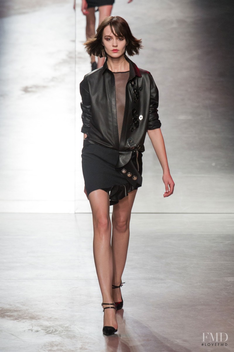 Marta Dyks featured in  the Anthony Vaccarello fashion show for Autumn/Winter 2014