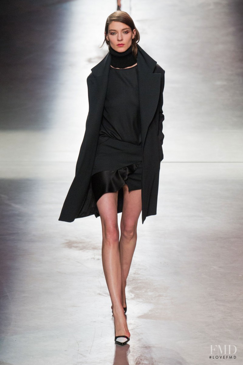 Kati Nescher featured in  the Anthony Vaccarello fashion show for Autumn/Winter 2014