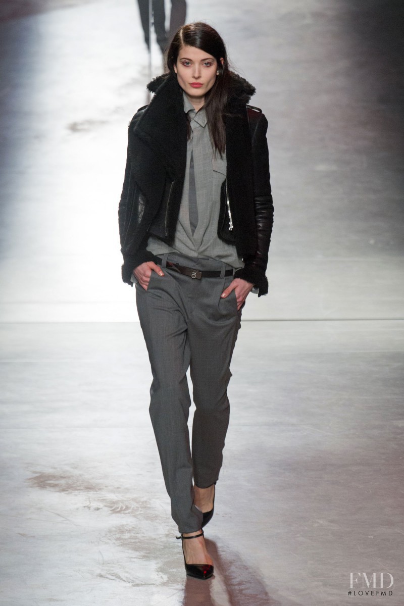 Larissa Hofmann featured in  the Anthony Vaccarello fashion show for Autumn/Winter 2014
