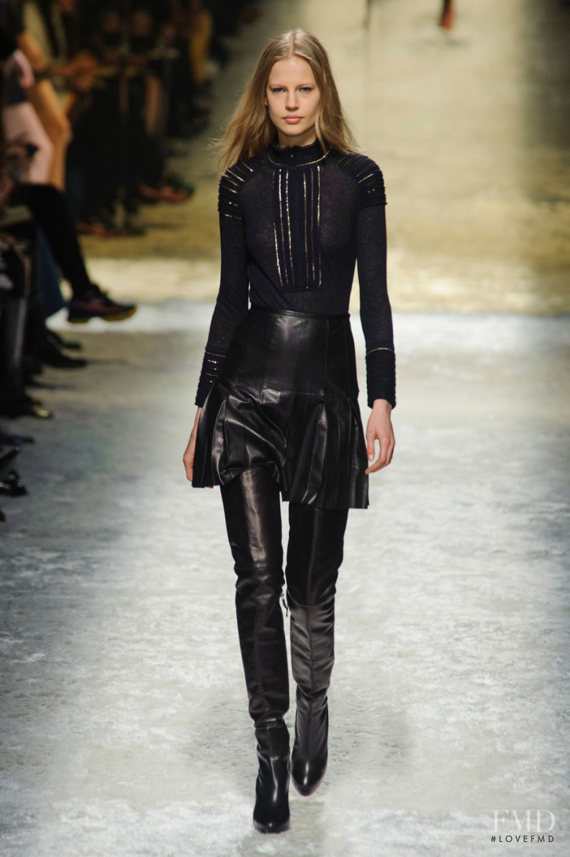 Elisabeth Erm featured in  the Blumarine fashion show for Autumn/Winter 2014