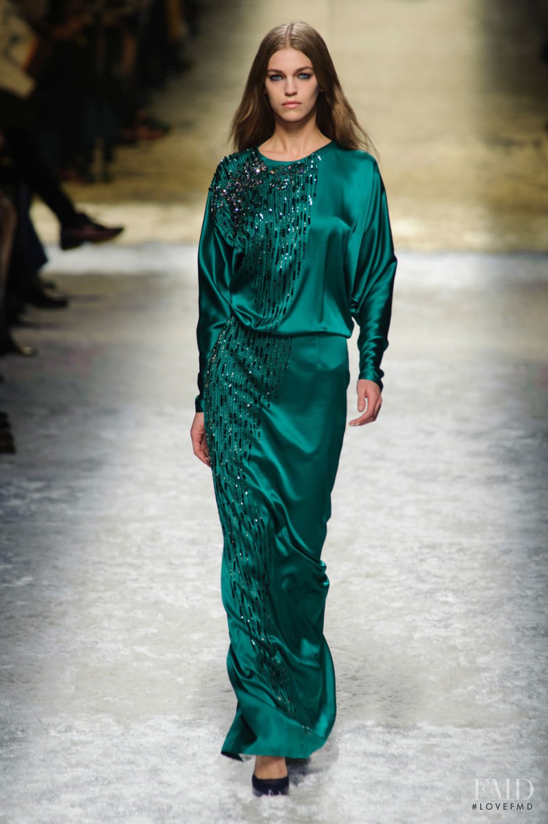 Samantha Gradoville featured in  the Blumarine fashion show for Autumn/Winter 2014