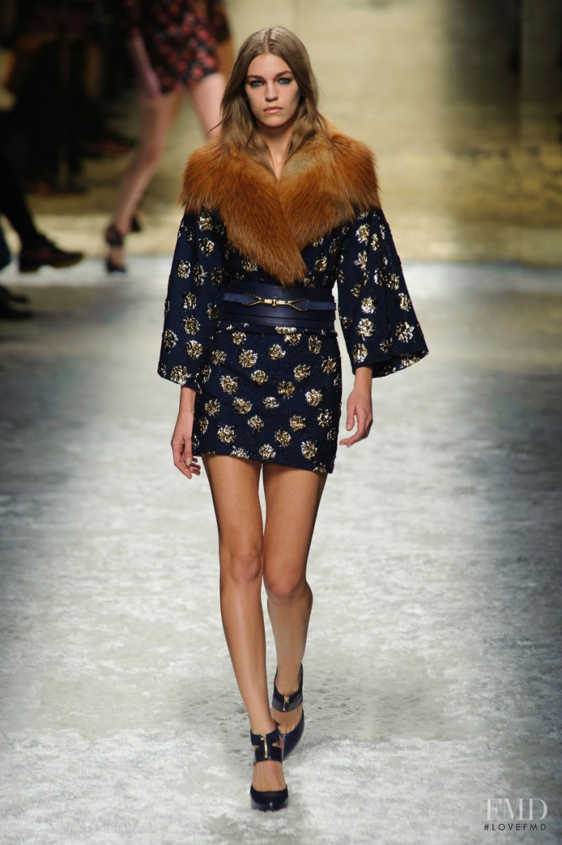 Samantha Gradoville featured in  the Blumarine fashion show for Autumn/Winter 2014