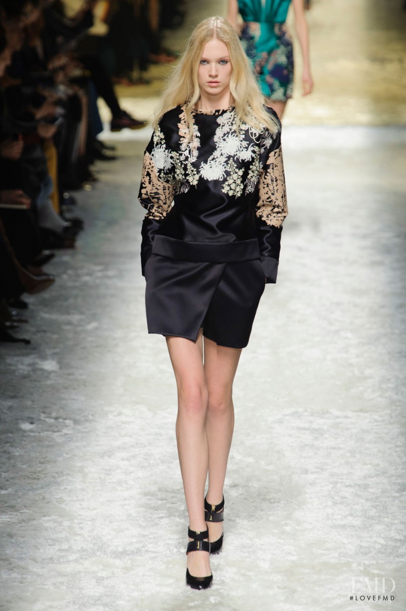 Charlene Hoegger featured in  the Blumarine fashion show for Autumn/Winter 2014