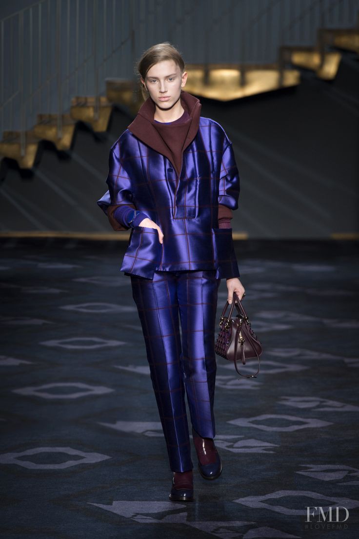 Sabina Lobova featured in  the Tod\'s fashion show for Autumn/Winter 2014