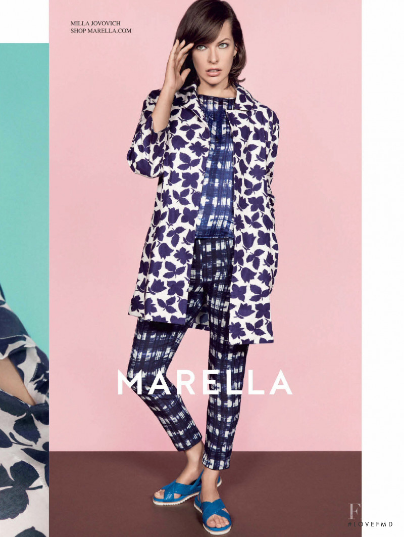 Milla Jovovich featured in  the Marella advertisement for Spring/Summer 2015