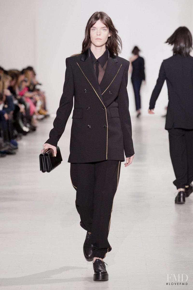 Meghan Collison featured in  the Costume National fashion show for Autumn/Winter 2014