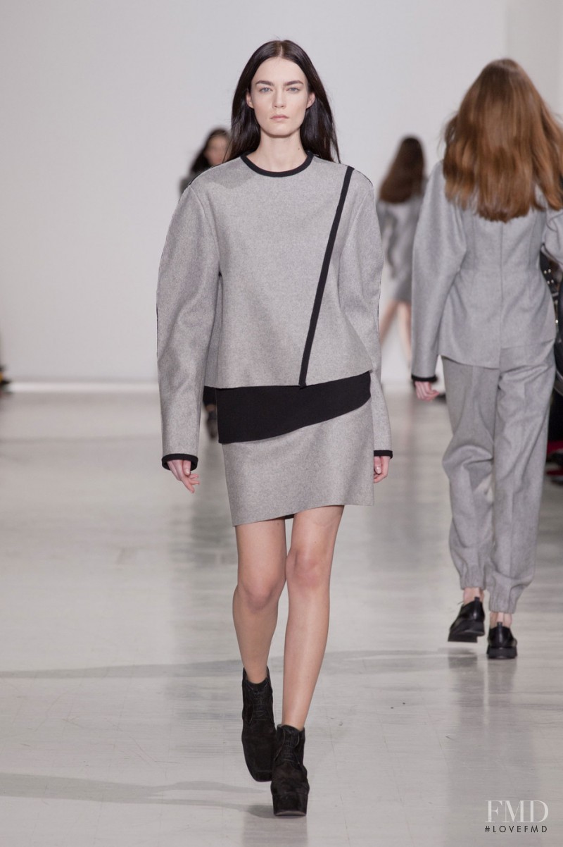 Patrycja Gardygajlo featured in  the Costume National fashion show for Autumn/Winter 2014