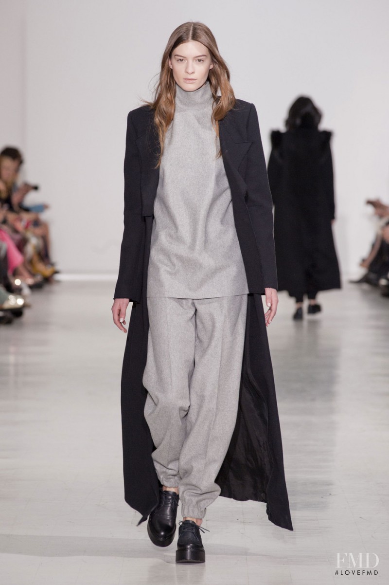 Cristina Mantas featured in  the Costume National fashion show for Autumn/Winter 2014