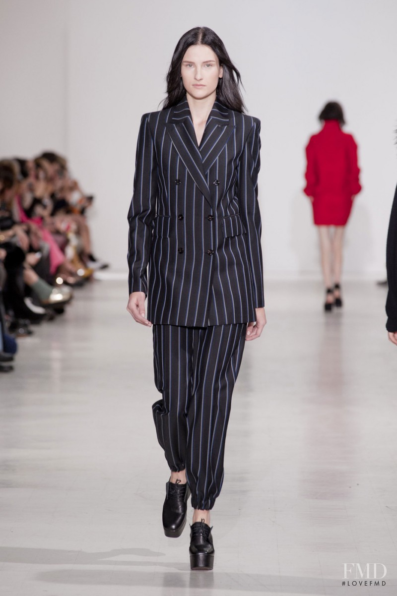 Katia Selinger featured in  the Costume National fashion show for Autumn/Winter 2014