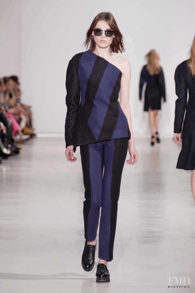 Kassandra Jensen featured in  the Costume National fashion show for Autumn/Winter 2014