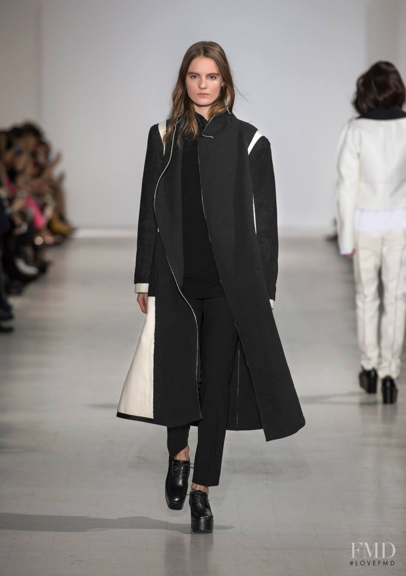 Tilda Lindstam featured in  the Costume National fashion show for Autumn/Winter 2014