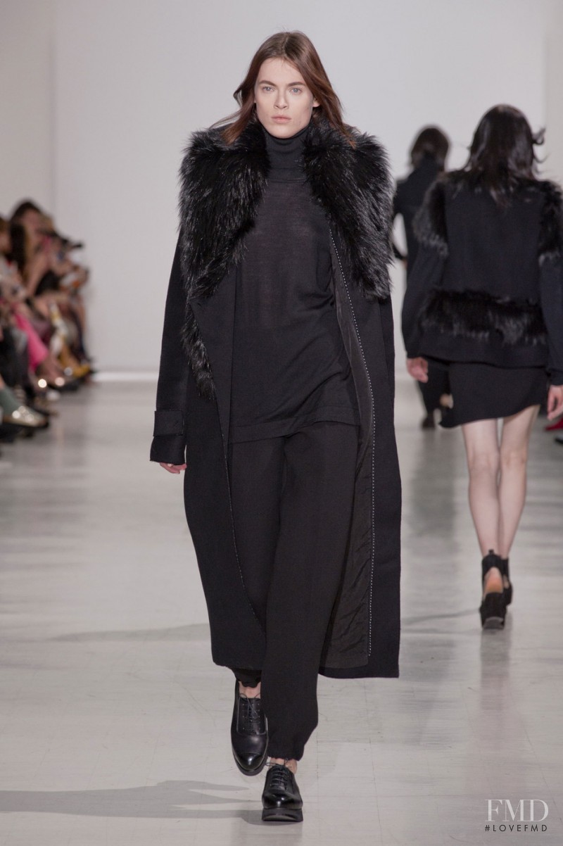 Kassandra Jensen featured in  the Costume National fashion show for Autumn/Winter 2014