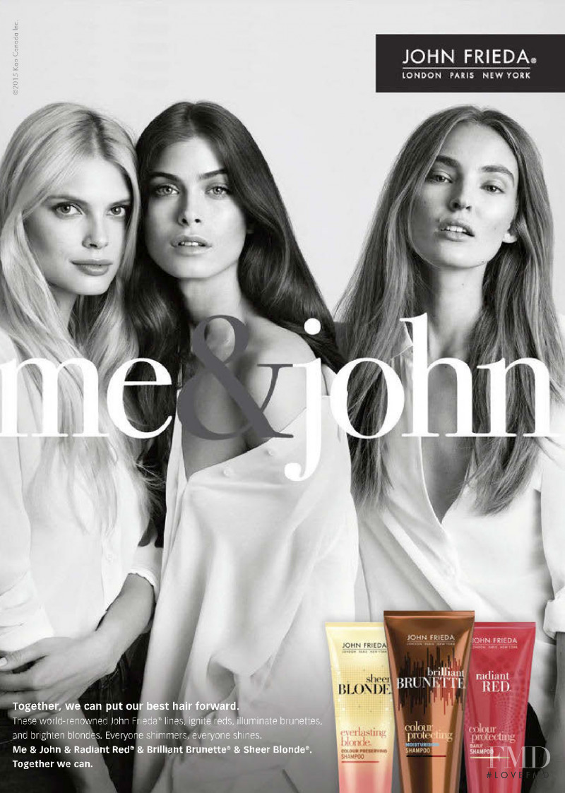 John Frieda advertisement for Spring/Summer 2015