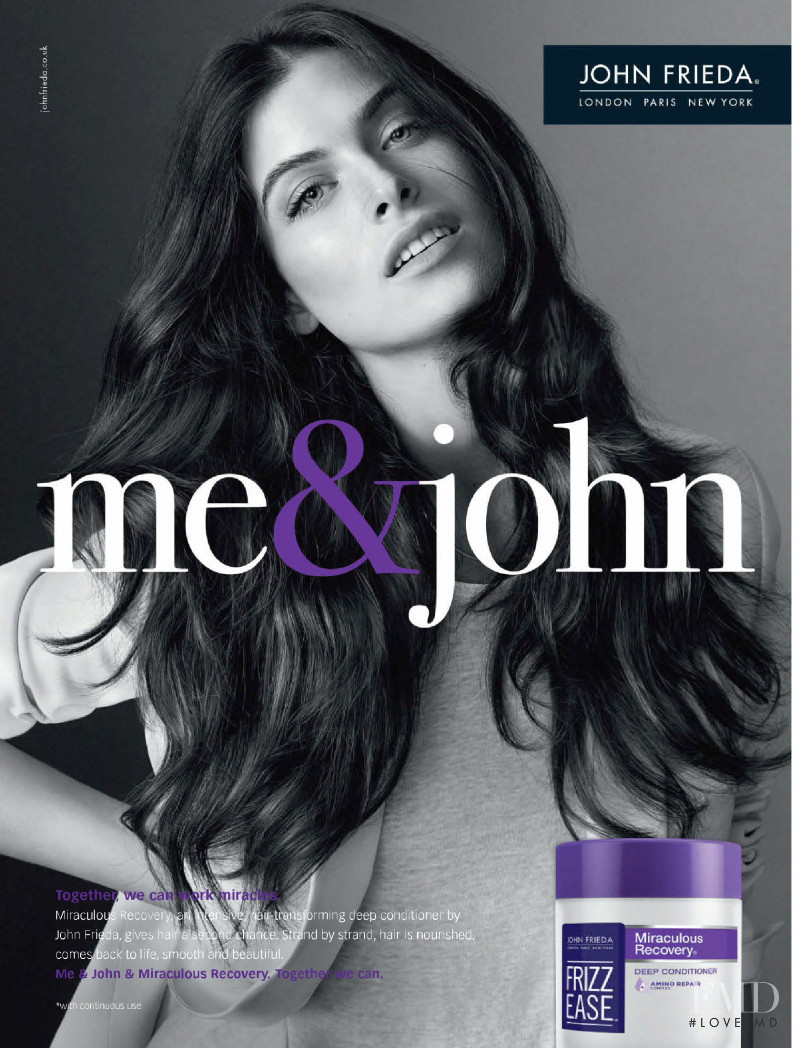 John Frieda advertisement for Spring/Summer 2015