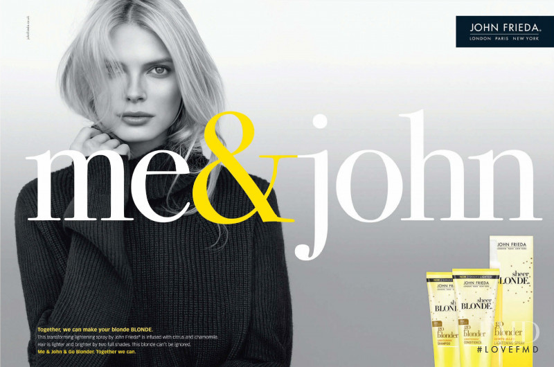 John Frieda advertisement for Spring/Summer 2015