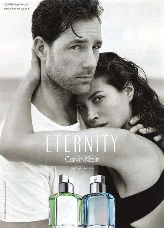 Christy Turlington featured in  the Calvin Klein Fragrance Eternity Night advertisement for Spring/Summer 2015